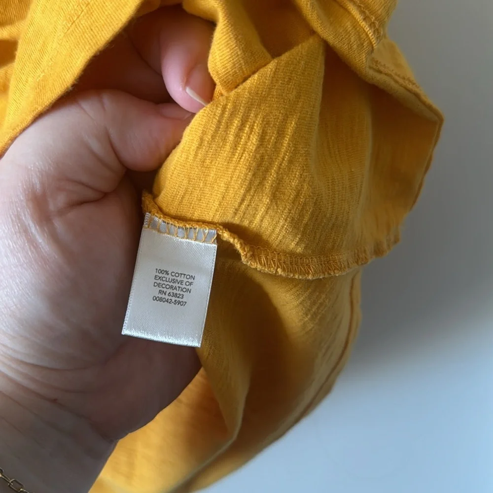 EUC Christopher & Banks Tassle-Tie Tee